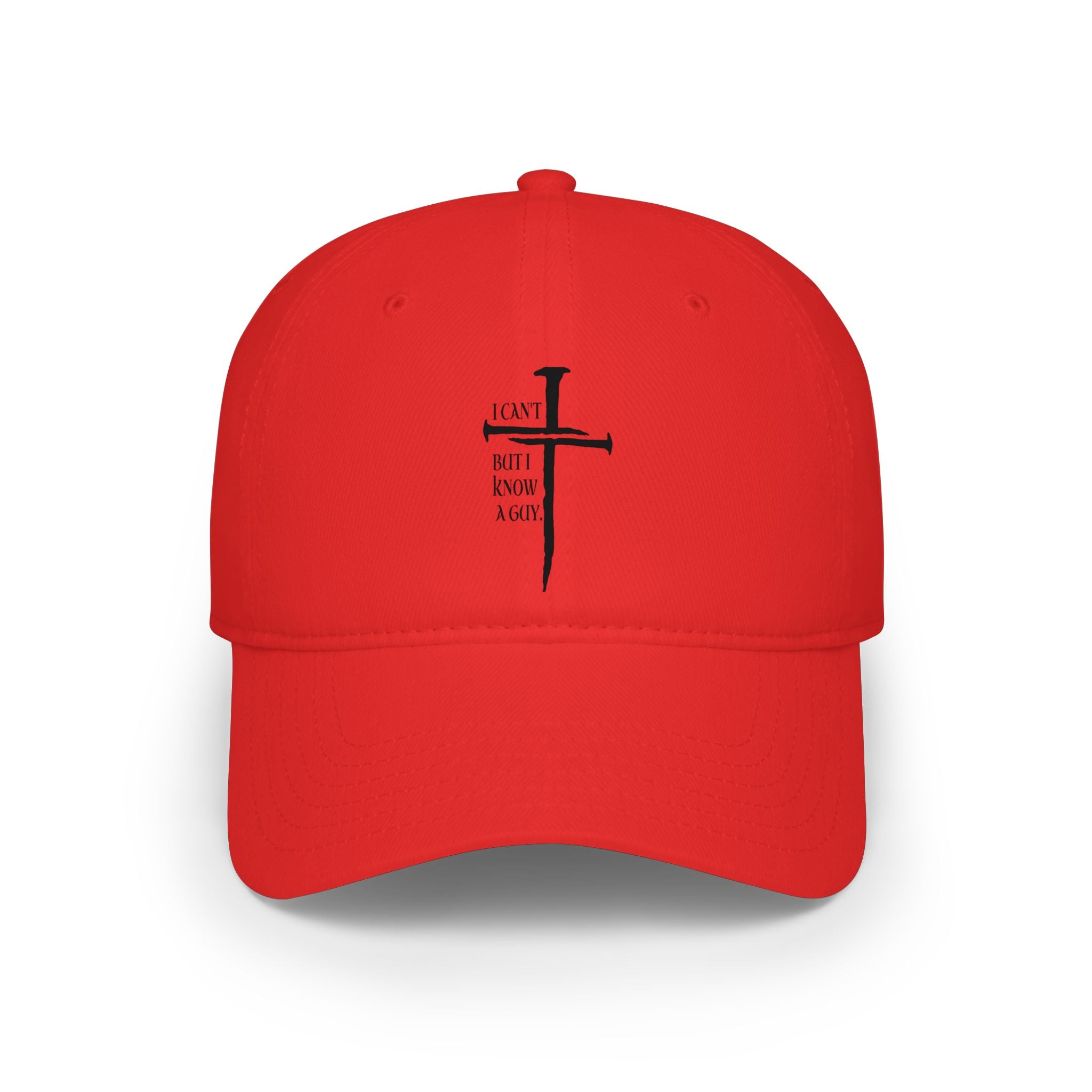 Christian Cross Baseball Cap — "I Am Not a Rock" Minimal Faith Hat