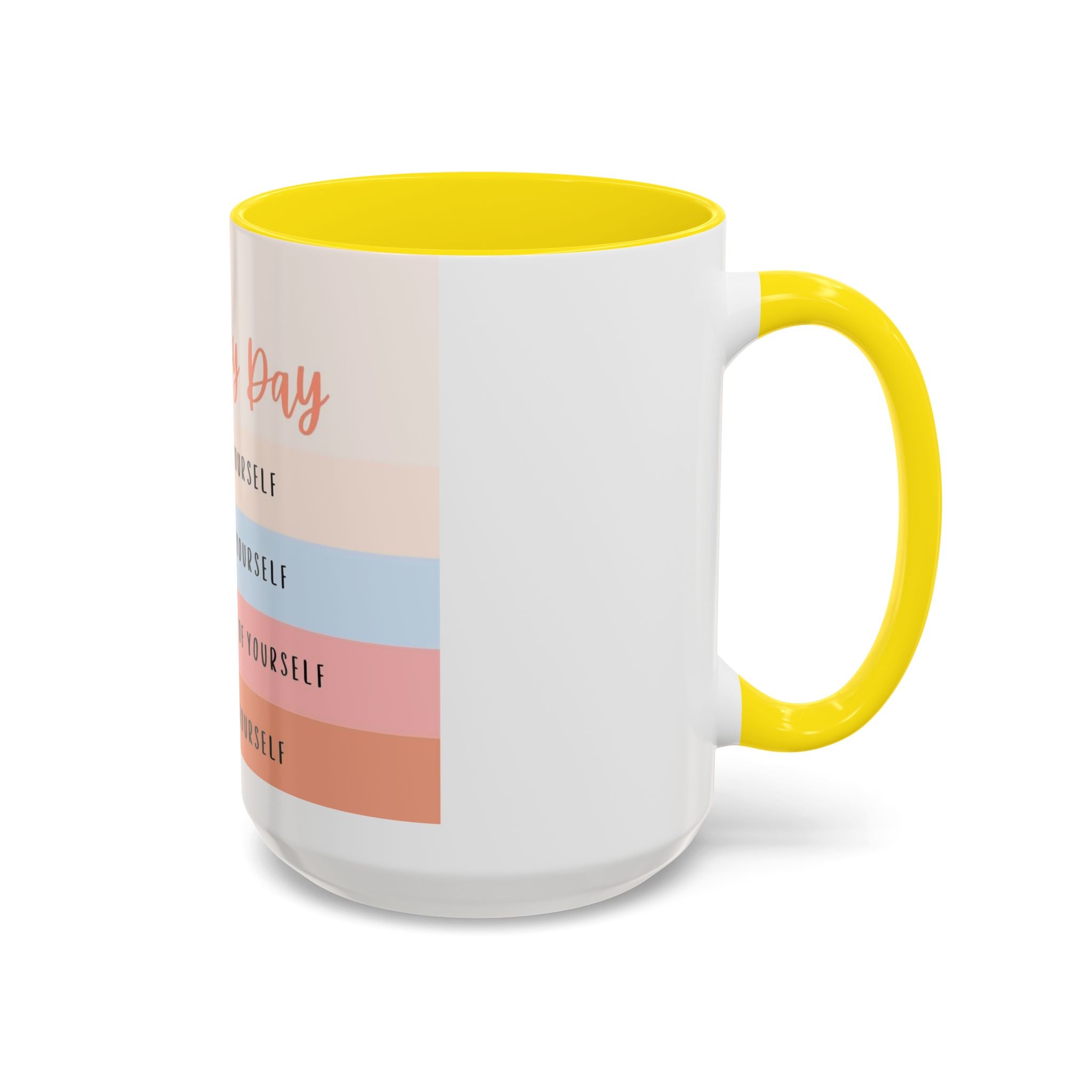 Day By Day Inspirational Coffee Mug — 'Support, Motivate, Think Highly, Pray'