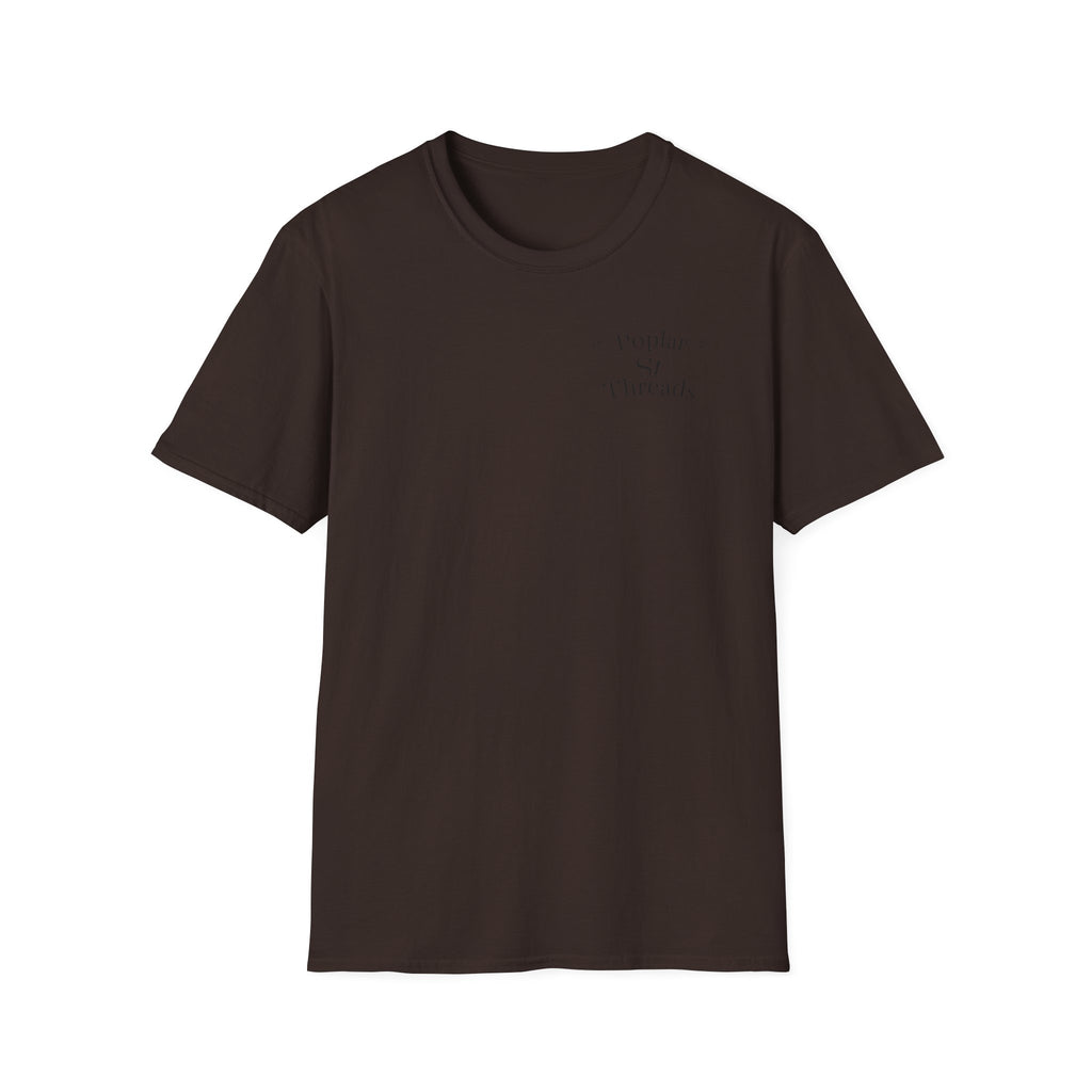 Retro Script T-Shirt — "Poplar St Threads" Graphic Tee