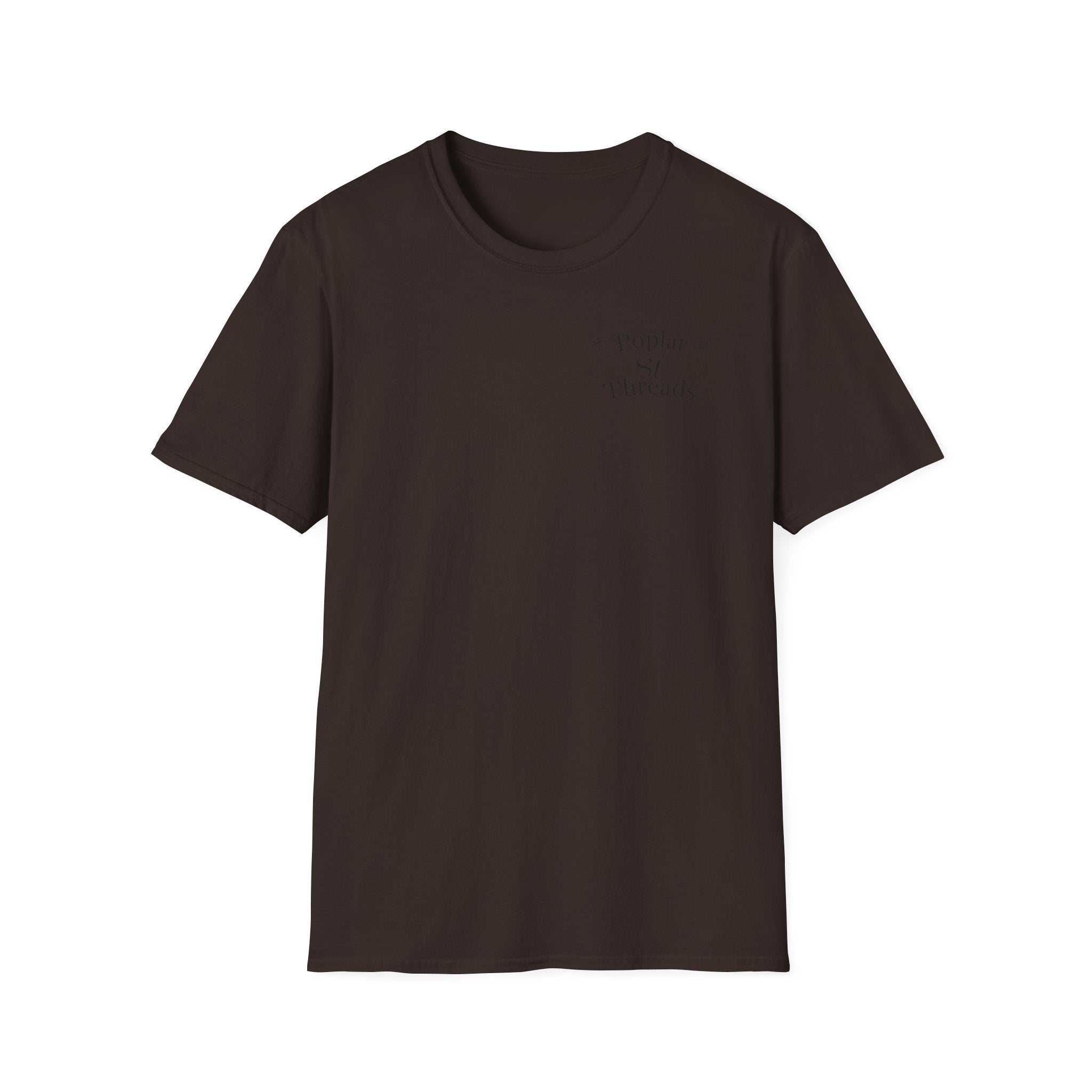 Retro Script T-Shirt — "Poplar St Threads" Graphic Tee