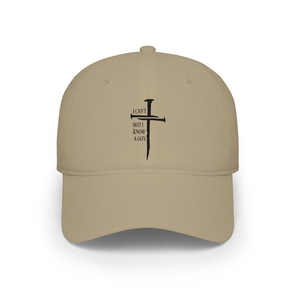 Christian Cross Baseball Cap — "I Am Not a Rock" Minimal Faith Hat