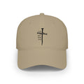 Christian Cross Baseball Cap — "I Am Not a Rock" Minimal Faith Hat