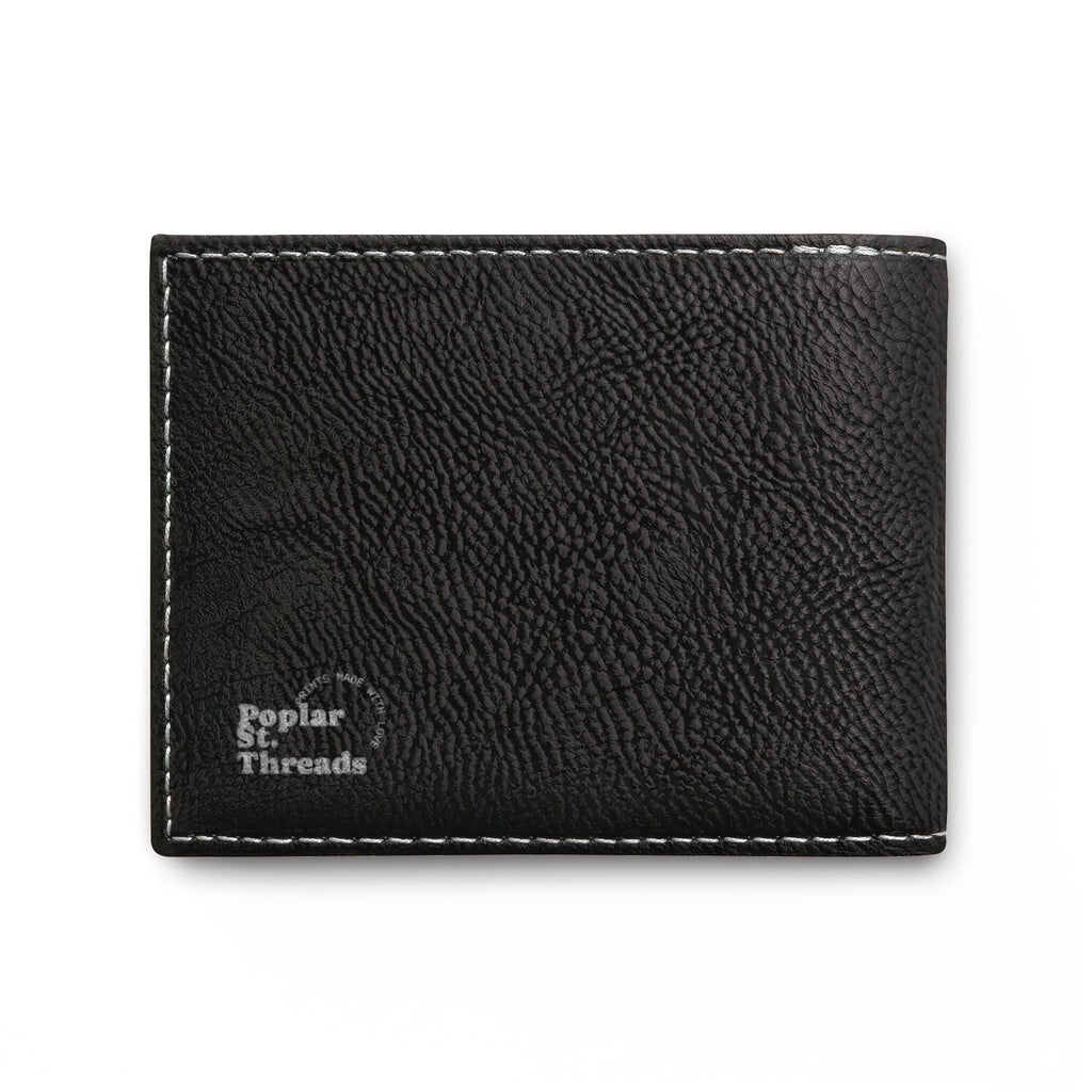 Catfish Leather Bi-Fold Wallet — Slim Flip Wallet for Fishermen