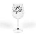 Sip Happens 12oz Wine Glass – Funny Stemmed Glassware Gift