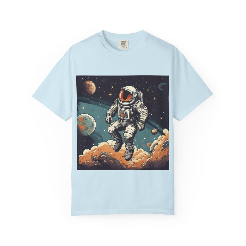 Astronaut Space Art T-Shirt — Vintage Cosmic Explorer Tee
