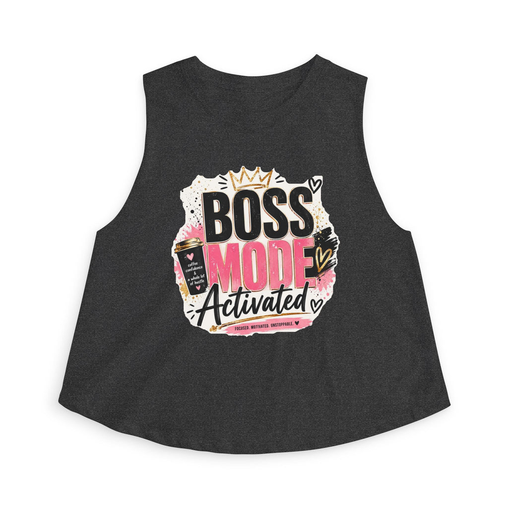 Boss Mode Activated Crop Top — Motivational Women's Cropped Tank