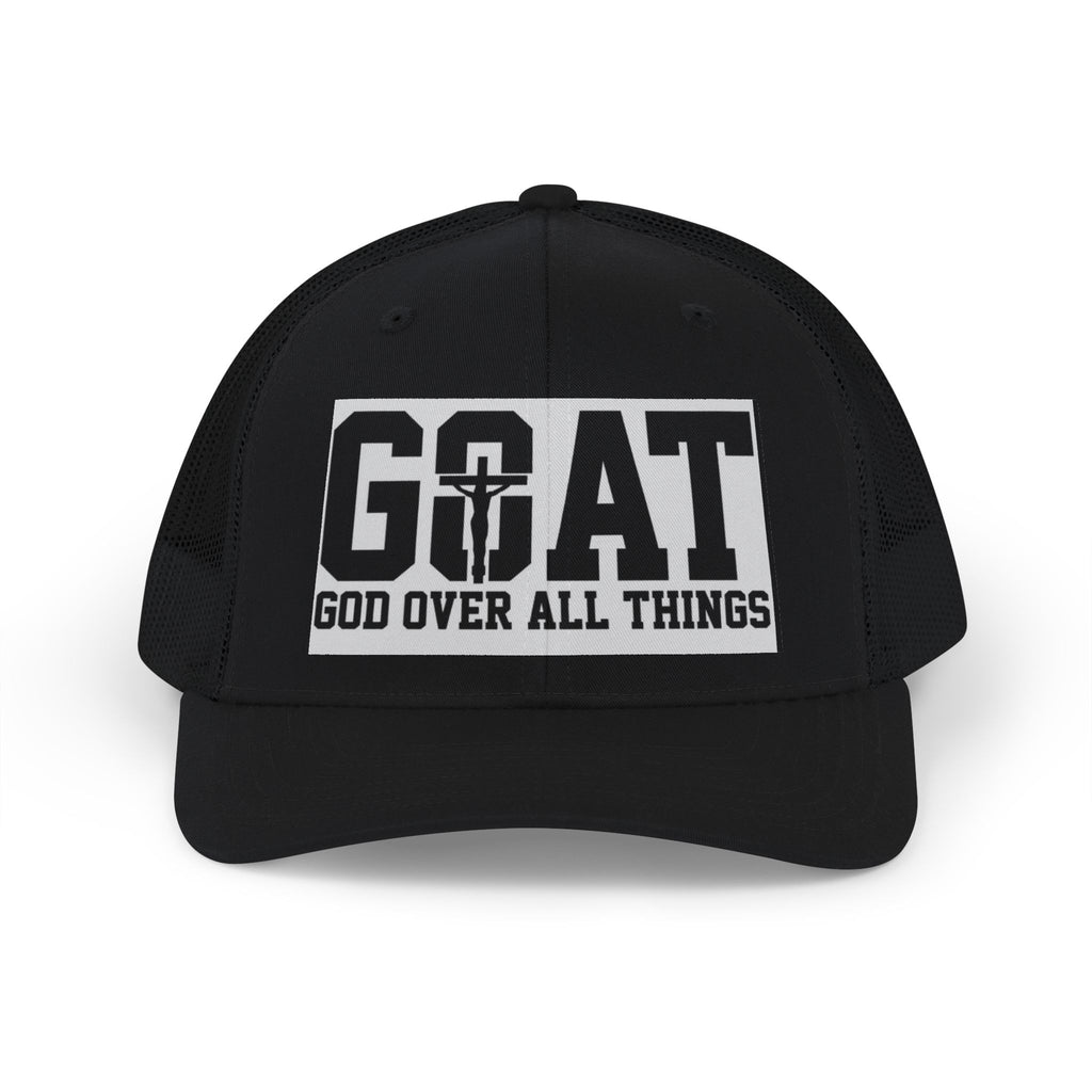 GOAT 'God Over All Things' Trucker Cap - Christian Snapback Hat