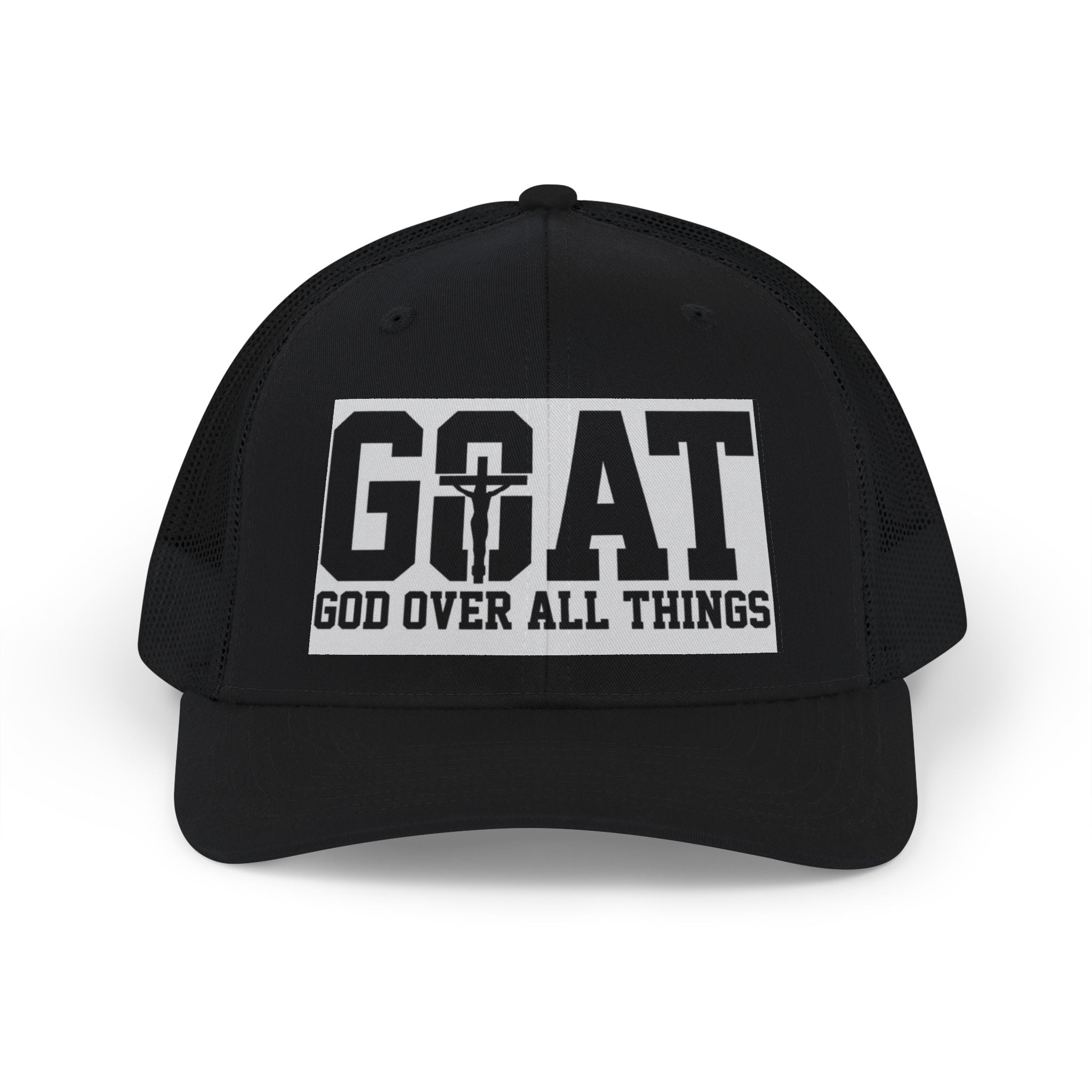 GOAT 'God Over All Things' Trucker Cap - Christian Snapback Hat