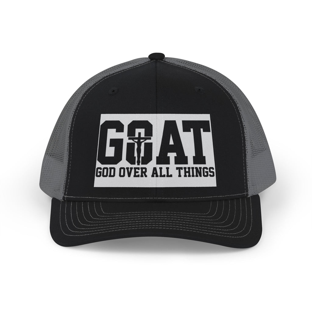 GOAT 'God Over All Things' Trucker Cap - Christian Snapback Hat