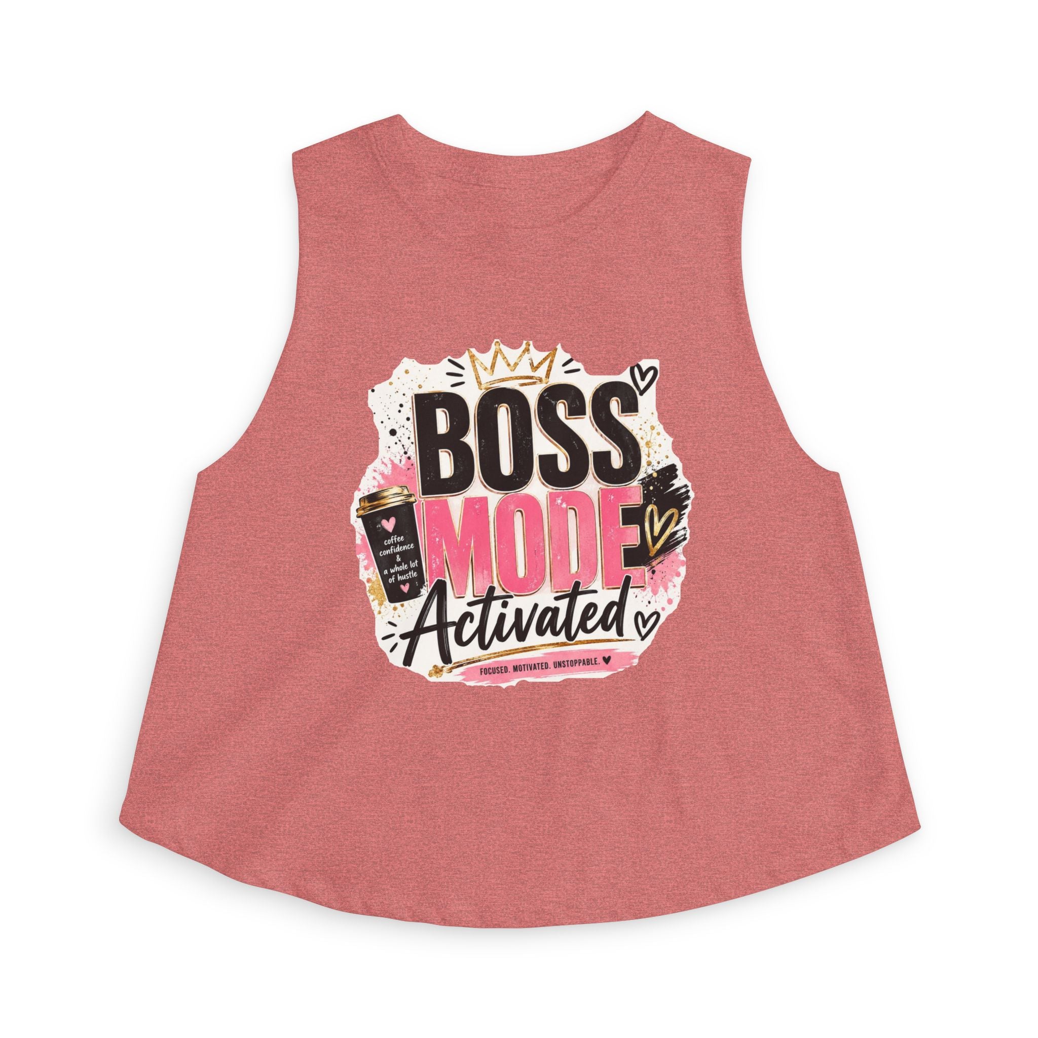 Boss Mode Activated Crop Top — Motivational Women's Cropped Tank