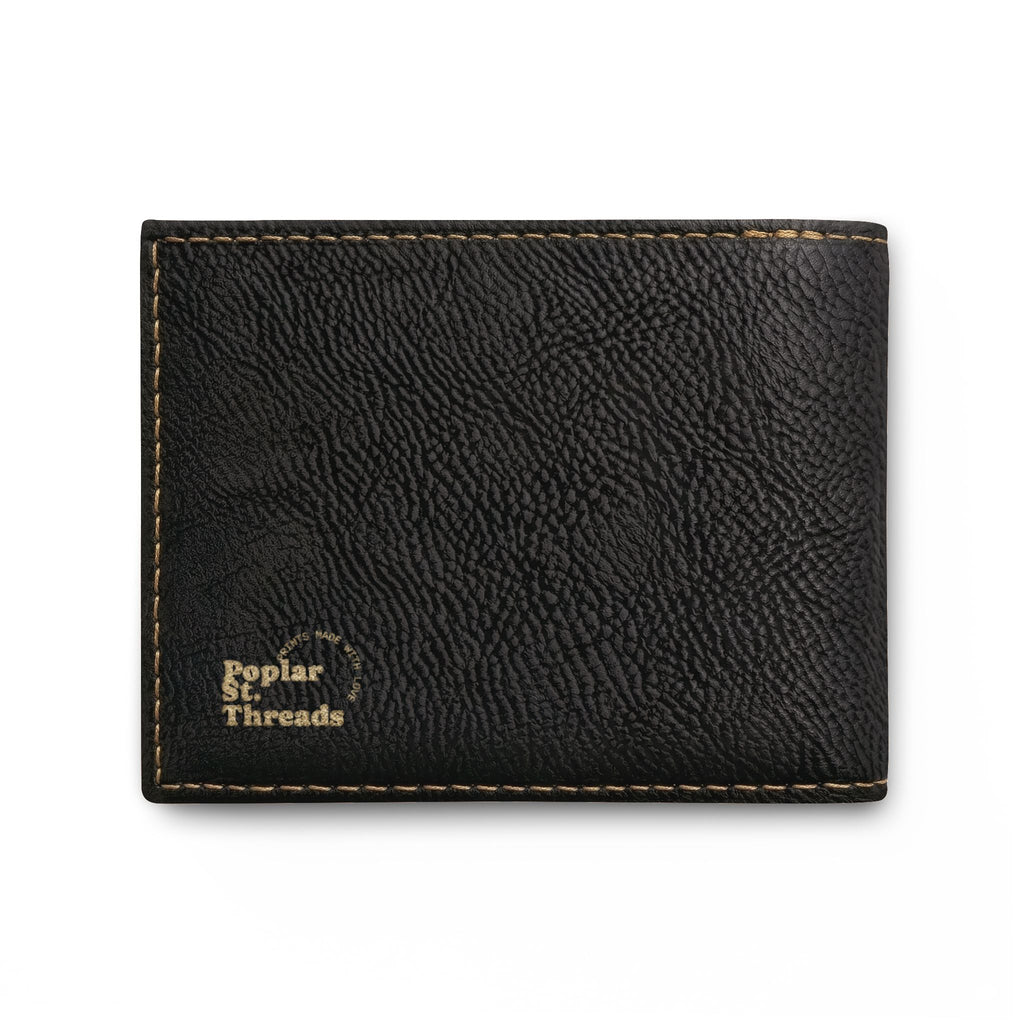 Catfish Leather Bi-Fold Wallet — Slim Flip Wallet for Fishermen
