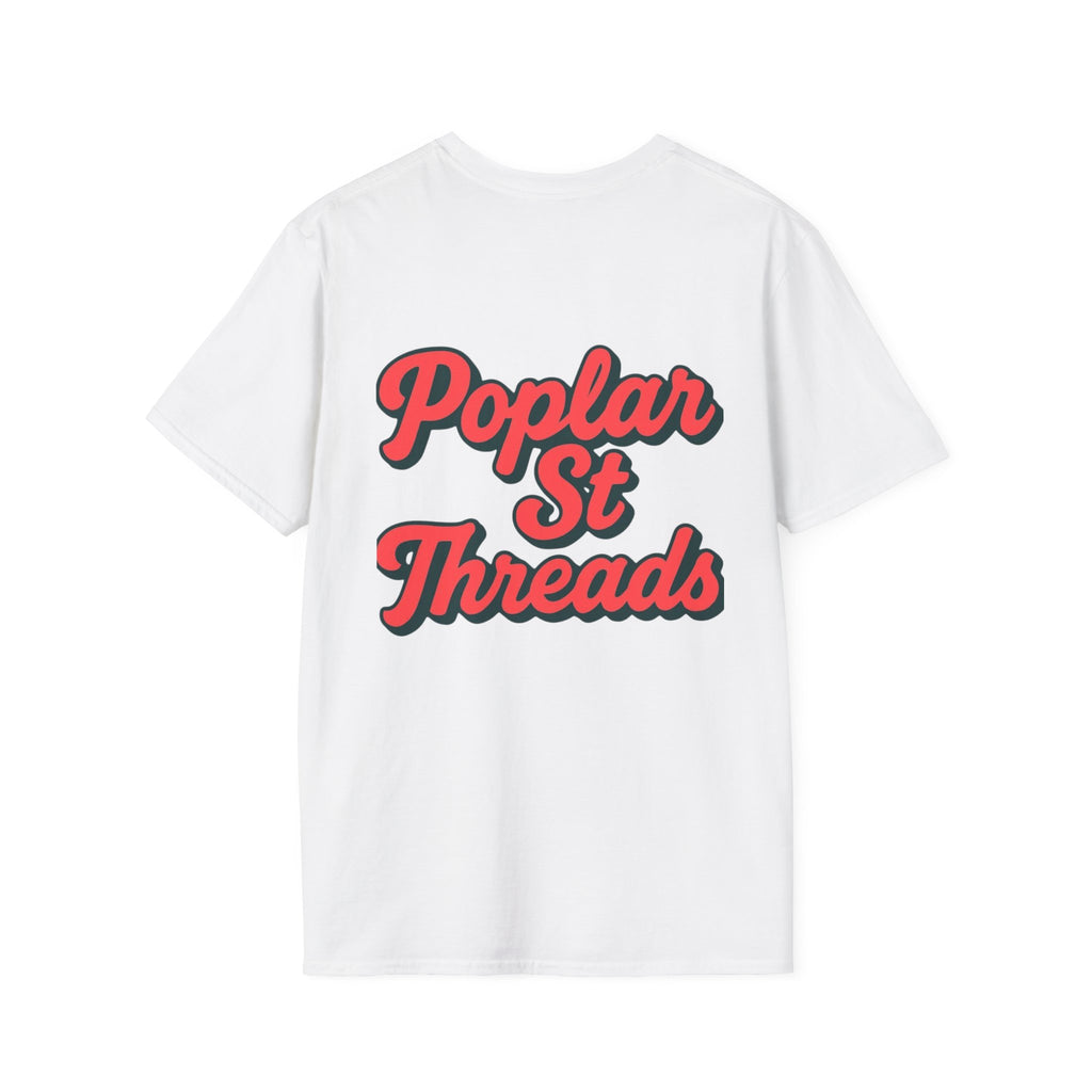 Retro Script T-Shirt — "Poplar St Threads" Graphic Tee
