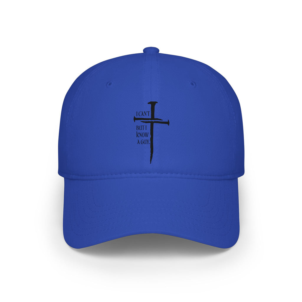 Christian Cross Baseball Cap — "I Am Not a Rock" Minimal Faith Hat