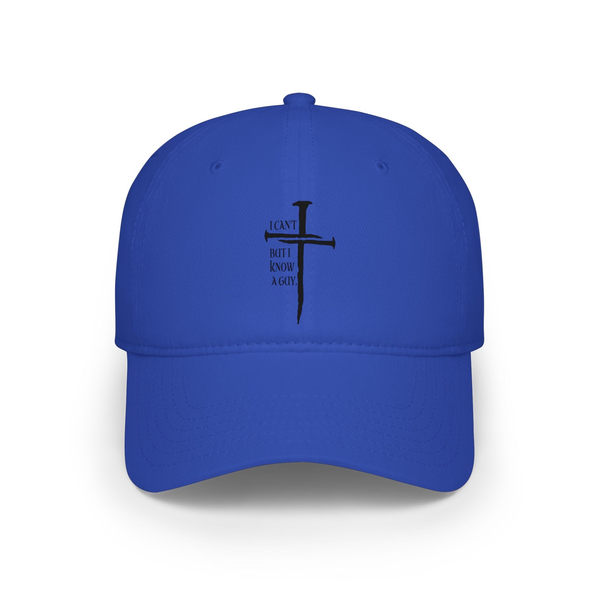 Christian Cross Baseball Cap — "I Am Not a Rock" Minimal Faith Hat