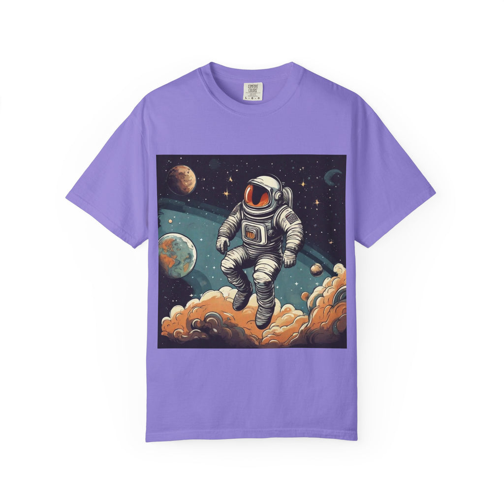 Astronaut Space Art T-Shirt — Vintage Cosmic Explorer Tee