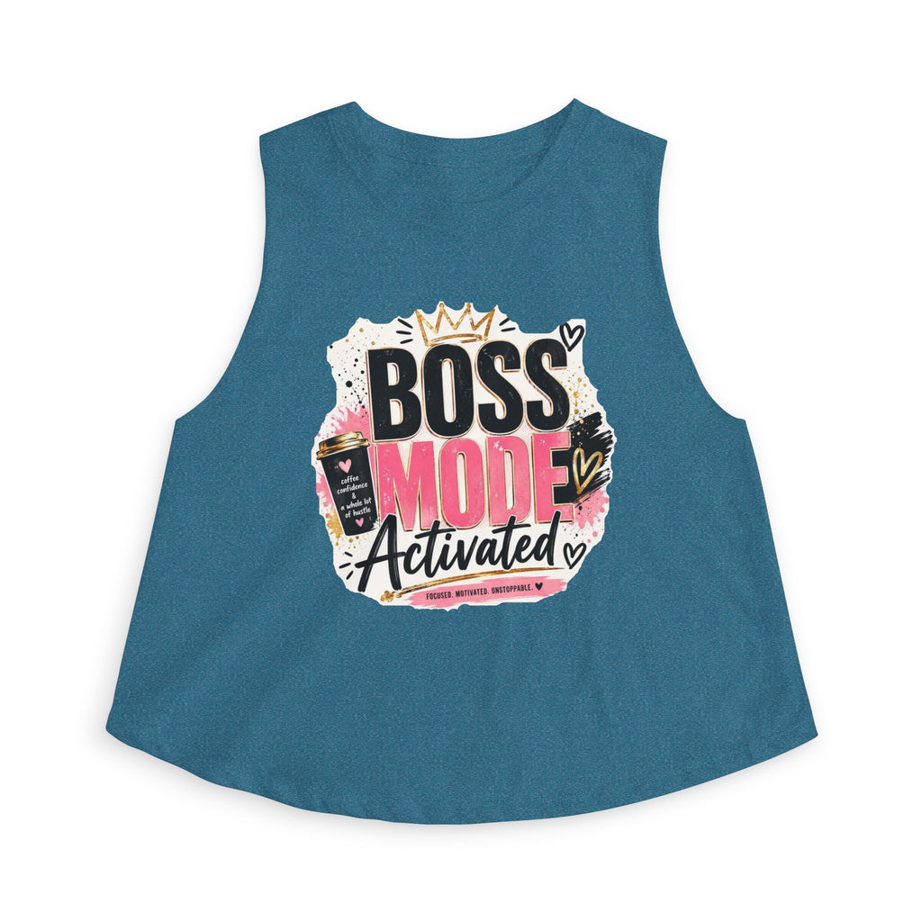 Boss Mode Activated Crop Top — Motivational Women's Cropped Tank