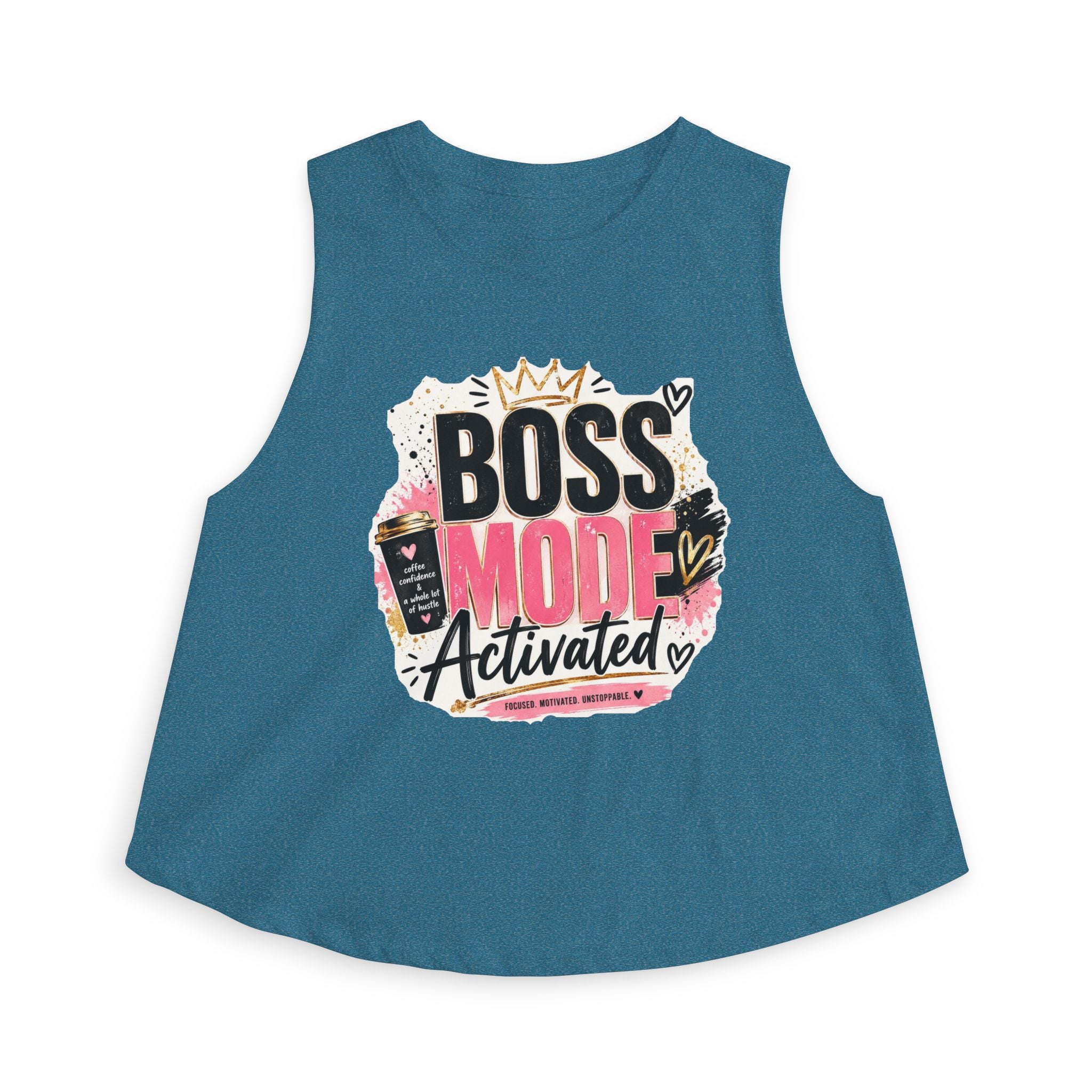 Boss Mode Activated Crop Top — Motivational Women's Cropped Tank