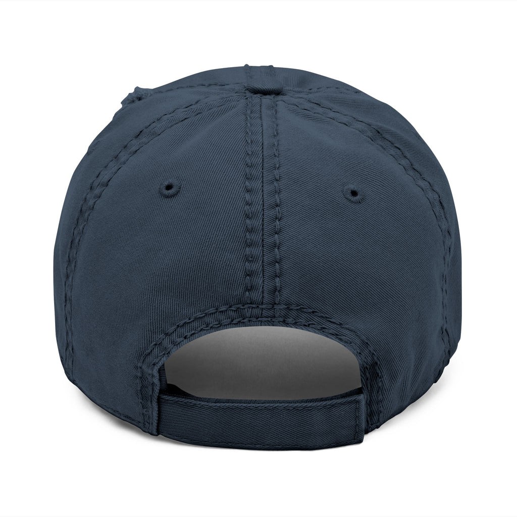 Distressed Embroidered Dad Hat — "Popular St Threads" Vintage Baseball Cap