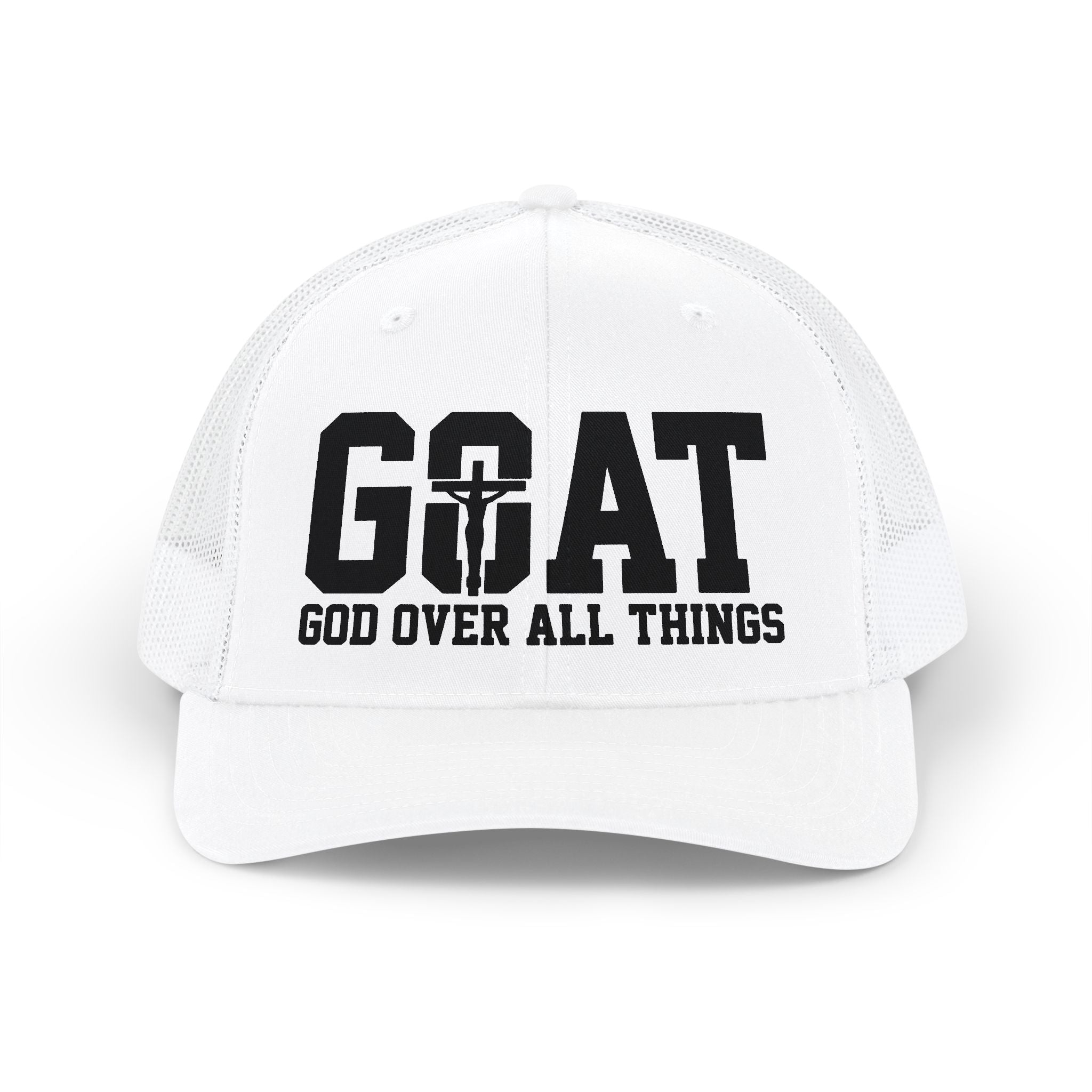 GOAT 'God Over All Things' Trucker Cap - Christian Snapback Hat