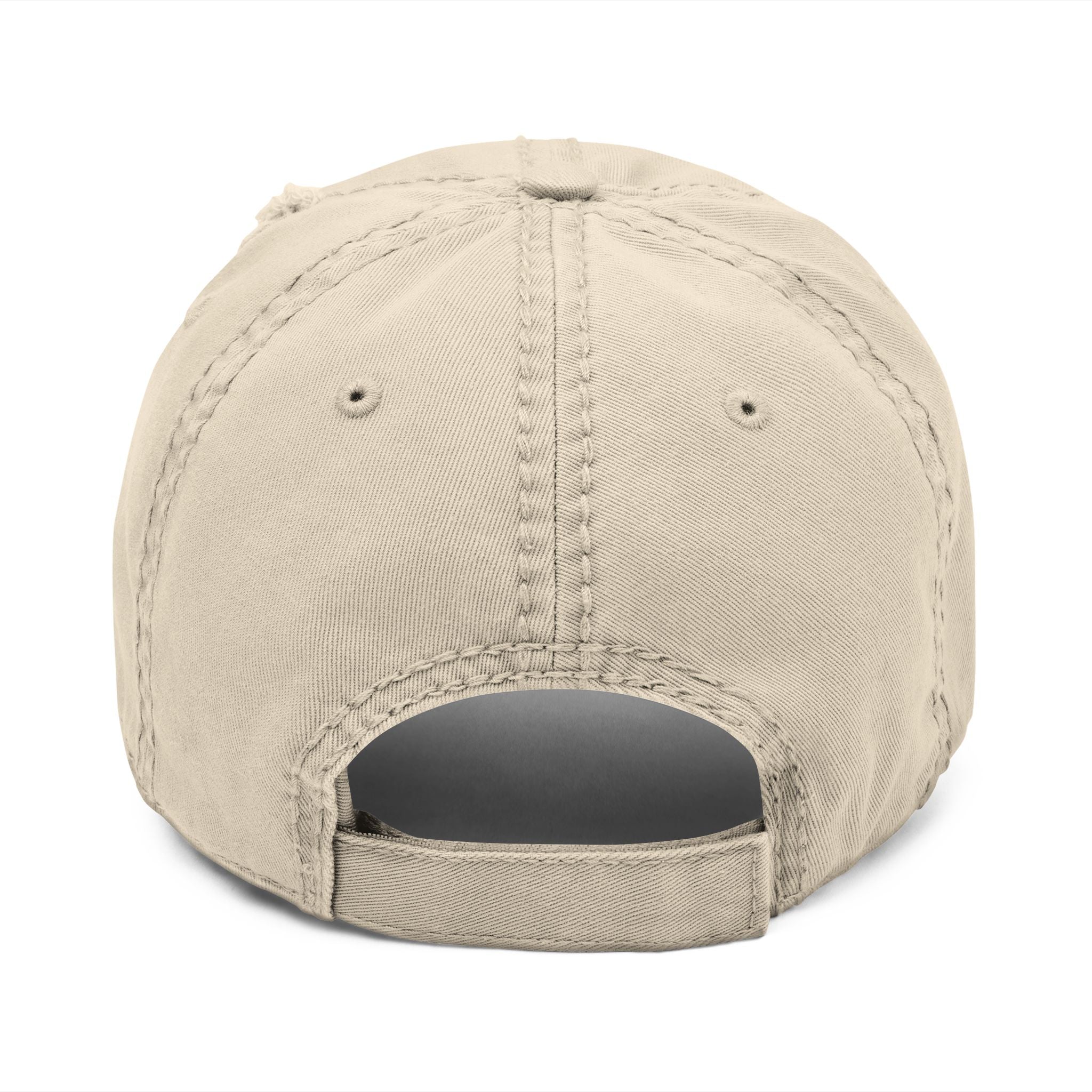 Distressed Embroidered Dad Hat — "Popular St Threads" Vintage Baseball Cap