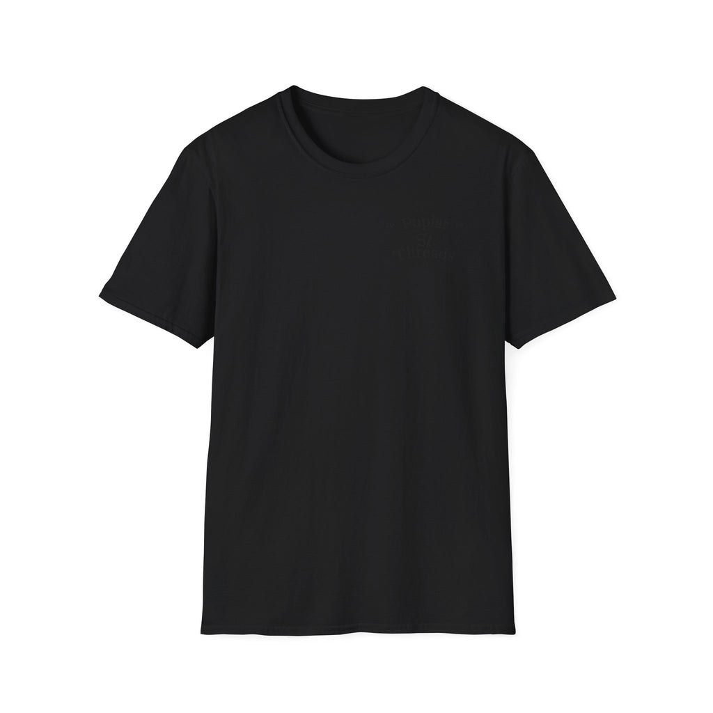 Retro Script T-Shirt — "Poplar St Threads" Graphic Tee