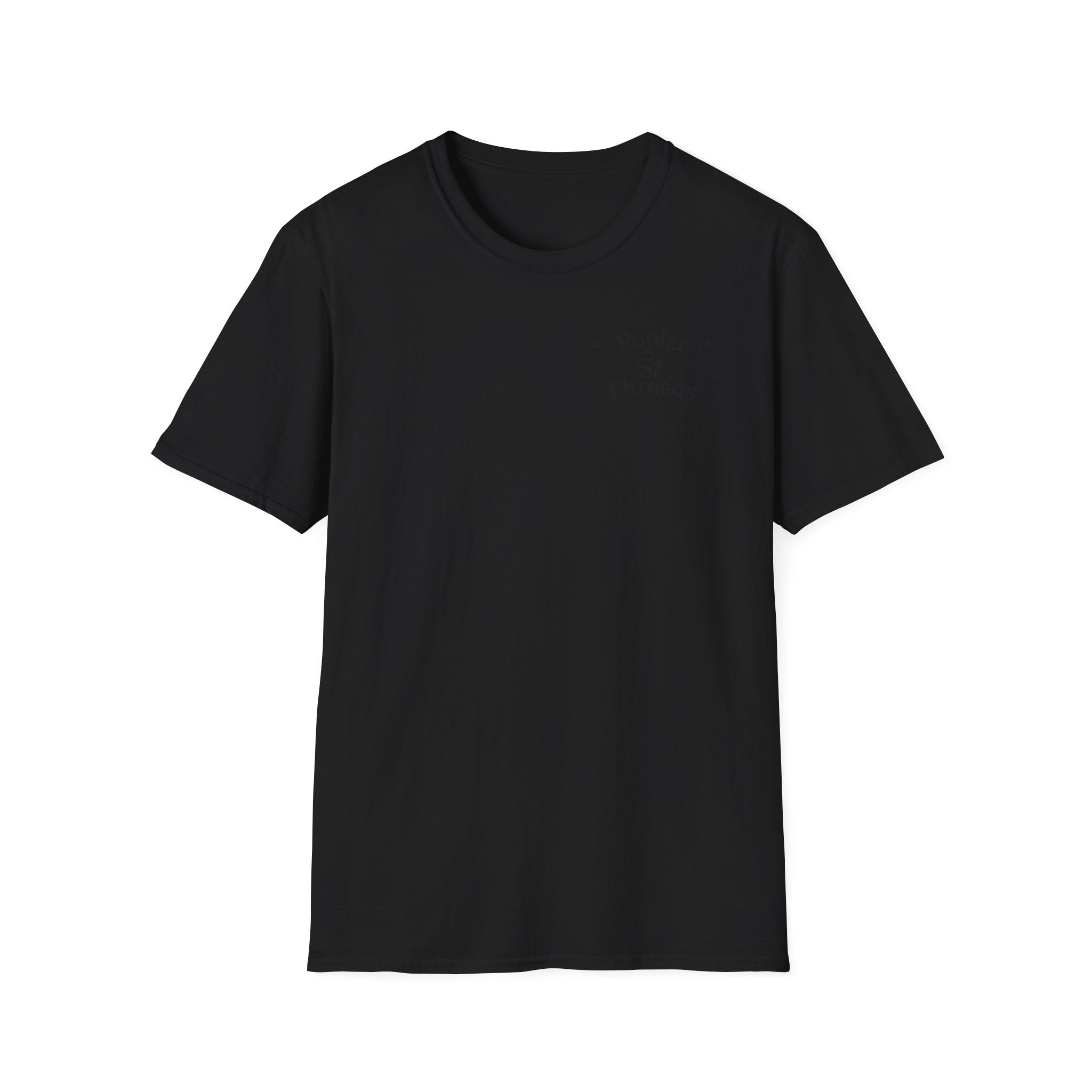 Retro Script T-Shirt — "Poplar St Threads" Graphic Tee