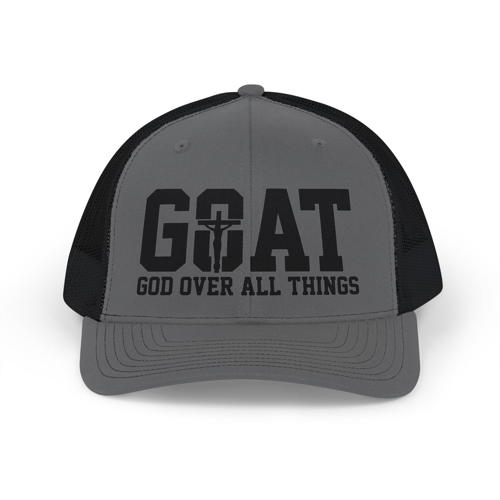 GOAT 'God Over All Things' Trucker Cap - Christian Snapback Hat