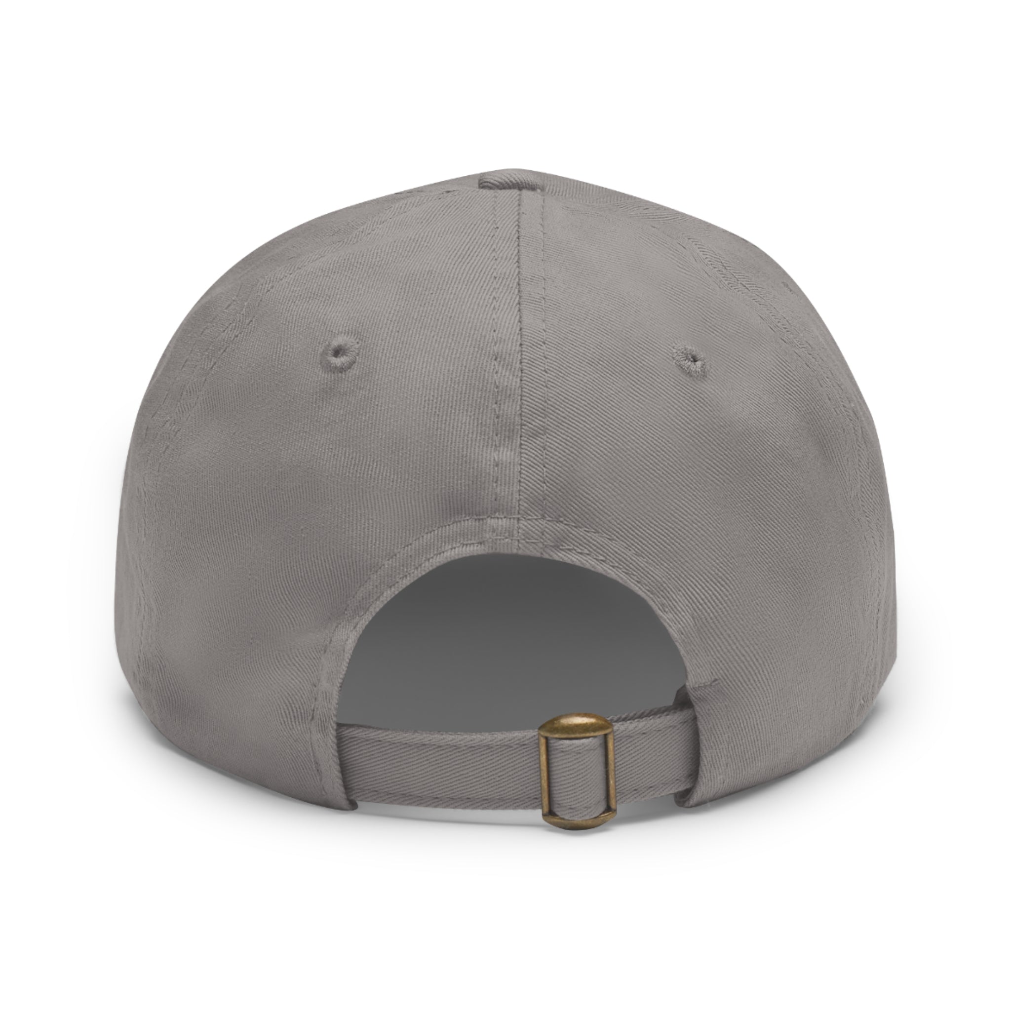 Leather Patch Dad Hat — "Poplar ST Threads" Embroidered Rectangle Cap