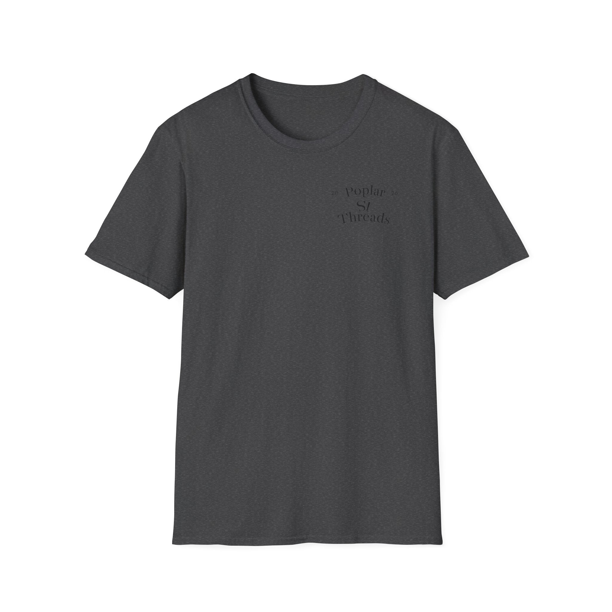 Retro Script T-Shirt — "Poplar St Threads" Graphic Tee