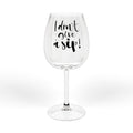 Wine Glass - "I Don’t Give a Sip" 12oz Funny Wine Glass for Gifts & Parties