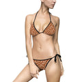 Giraffe Print Triangle Bikini — Women's Tie-Side Swimsuit