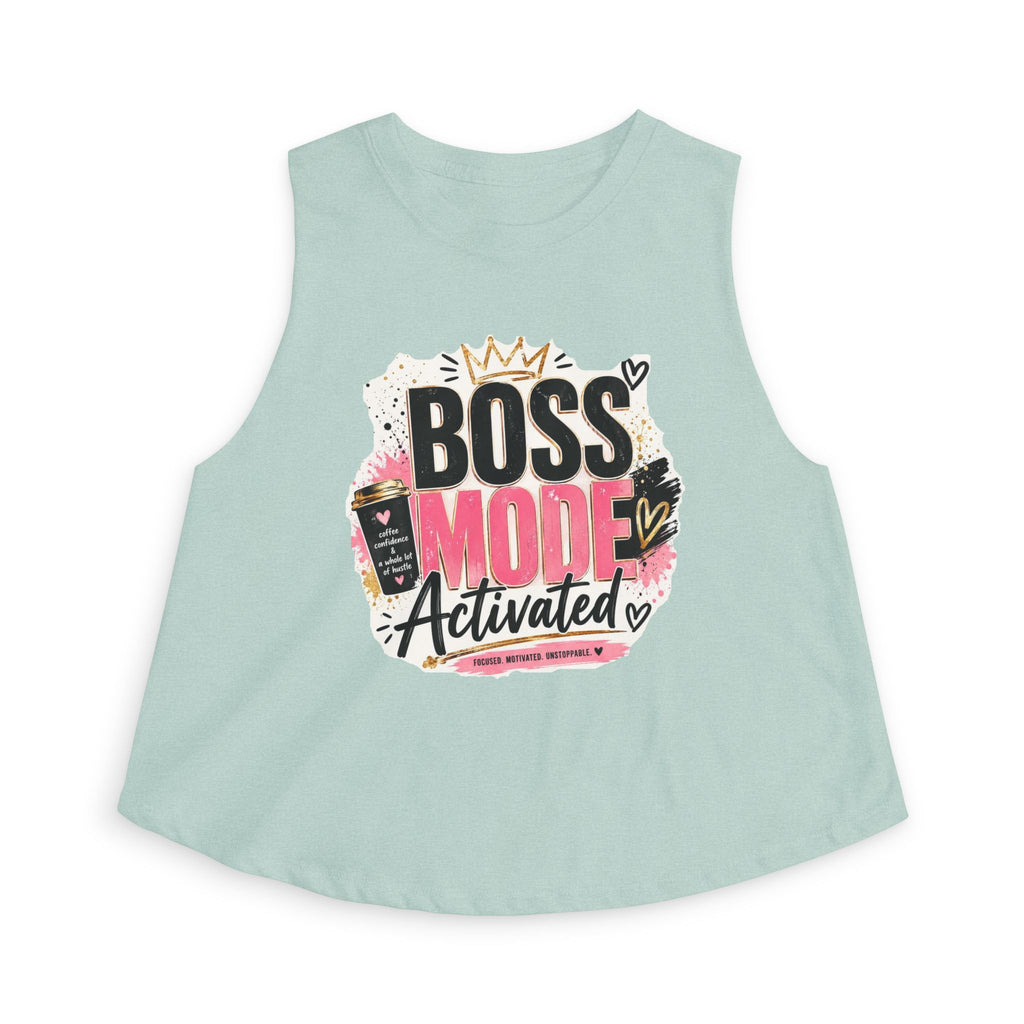 Boss Mode Activated Crop Top — Motivational Women's Cropped Tank