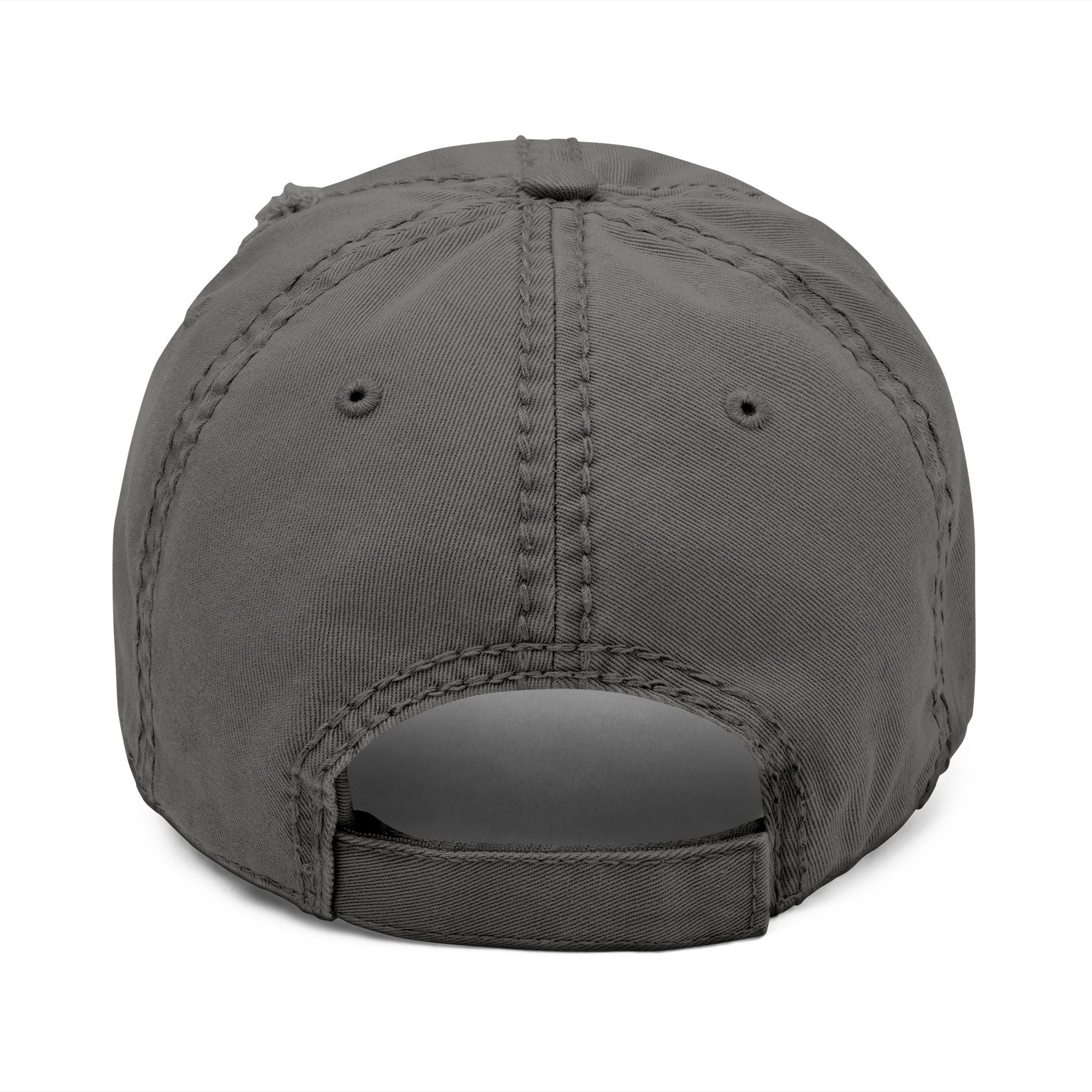 Distressed Embroidered Dad Hat — "Popular St Threads" Vintage Baseball Cap