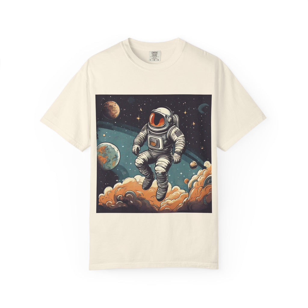 Astronaut Space Art T-Shirt — Vintage Cosmic Explorer Tee