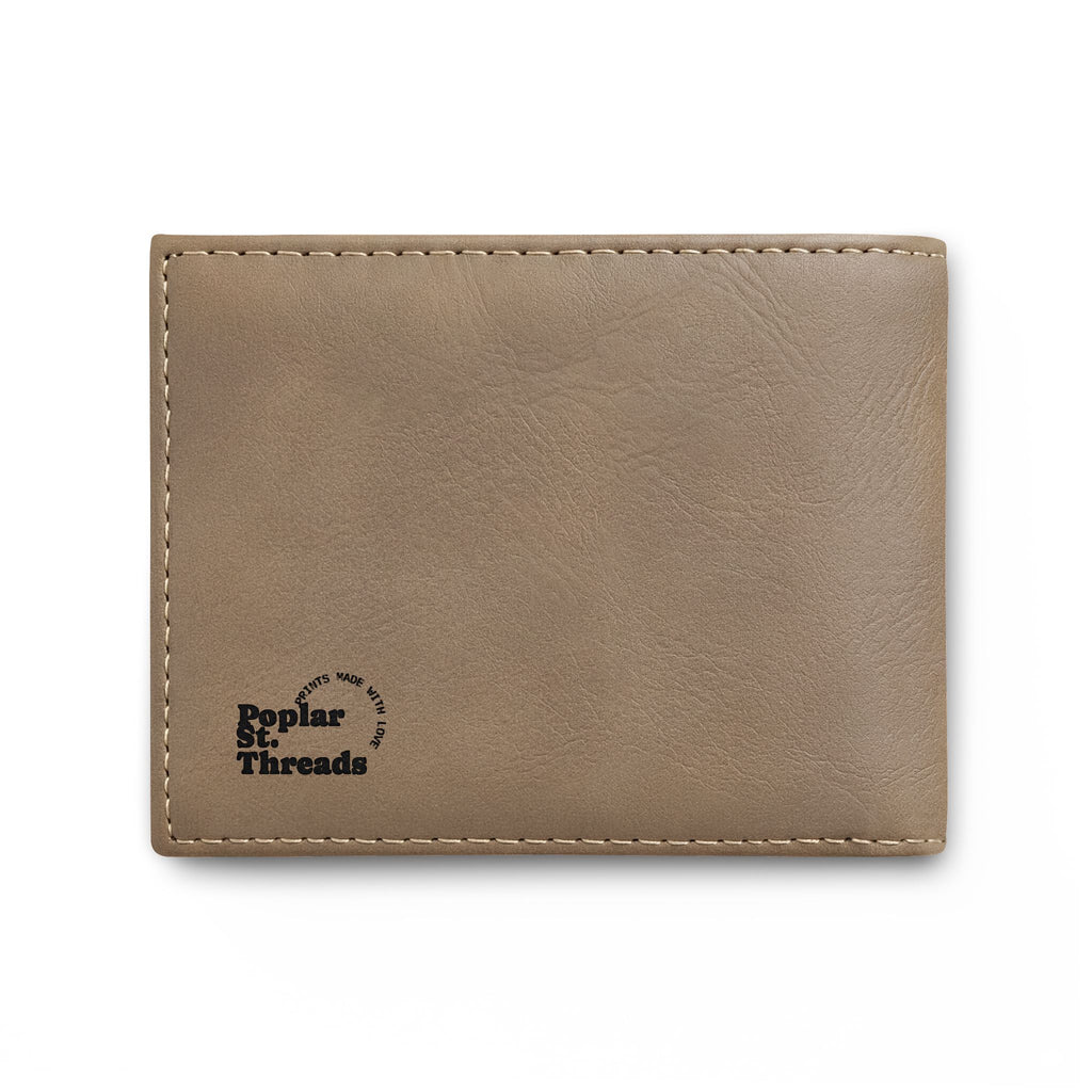 Catfish Leather Bi-Fold Wallet — Slim Flip Wallet for Fishermen