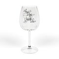 Wine Glass – “Wine a Little, Laugh a Lot” 12oz Stemmed Glass, Funny Wine Lover Gift