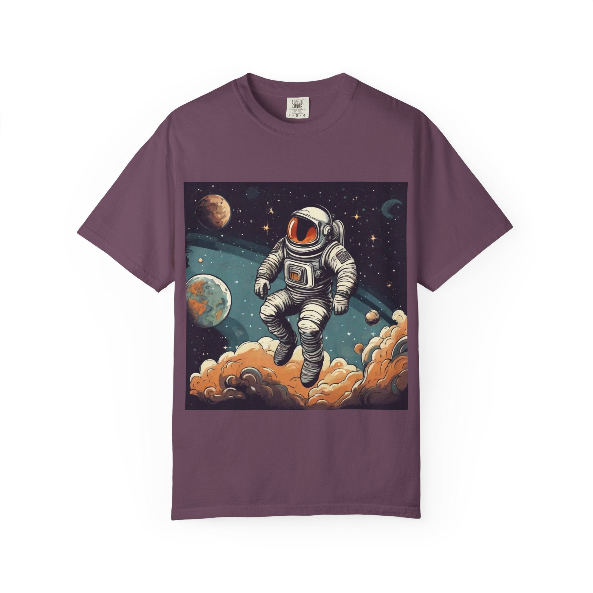 Astronaut Space Art T-Shirt — Vintage Cosmic Explorer Tee