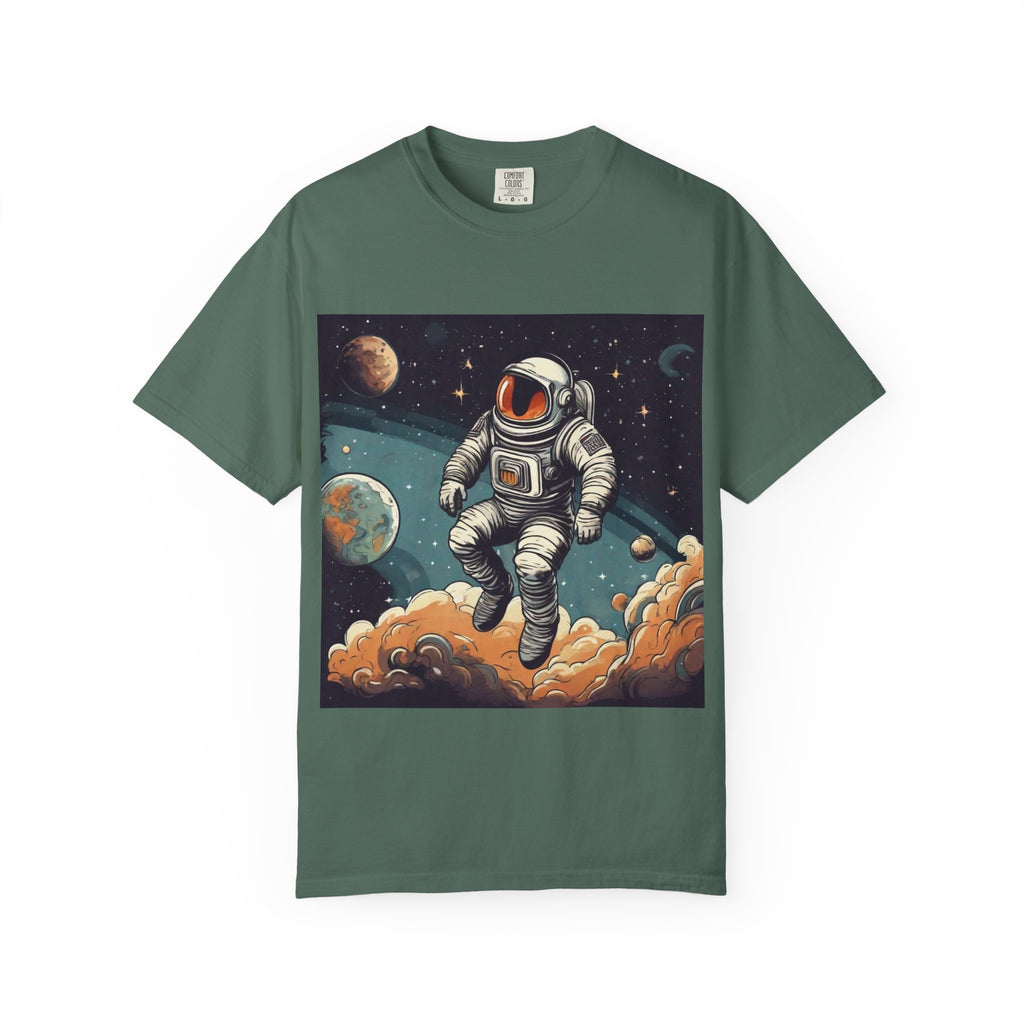 Astronaut Space Art T-Shirt — Vintage Cosmic Explorer Tee