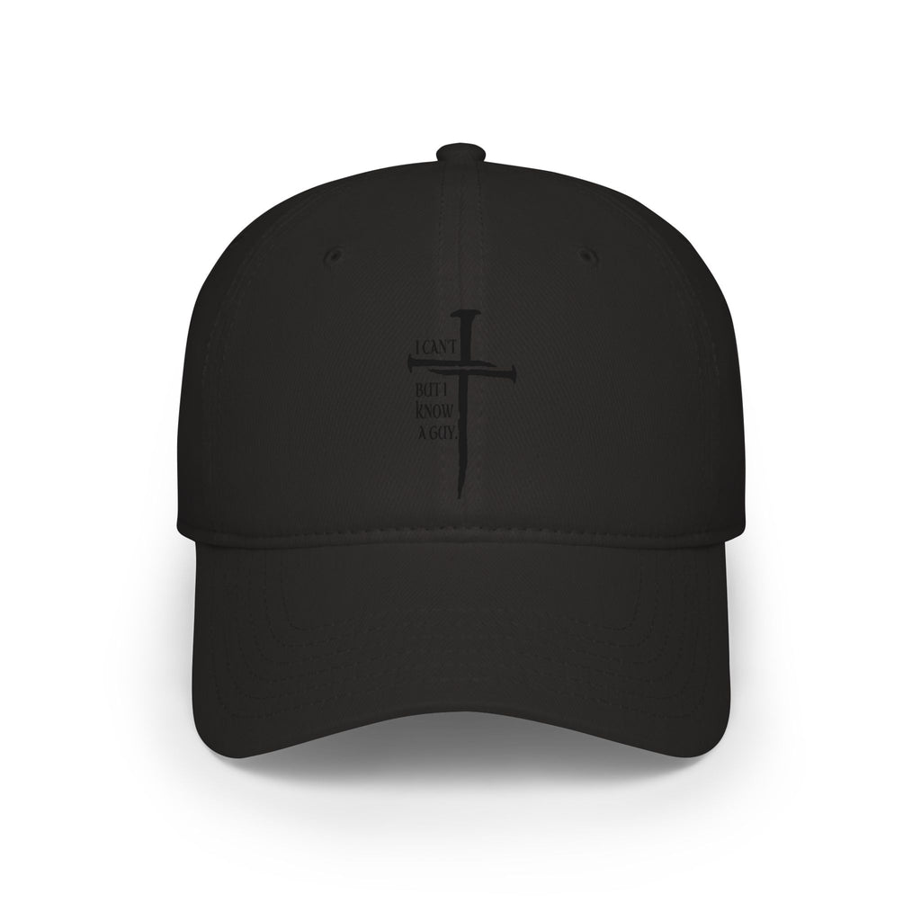 Christian Cross Baseball Cap — "I Am Not a Rock" Minimal Faith Hat