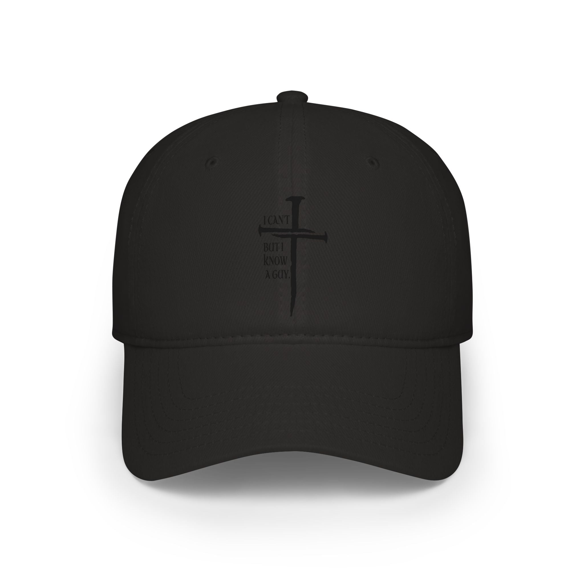Christian Cross Baseball Cap — "I Am Not a Rock" Minimal Faith Hat