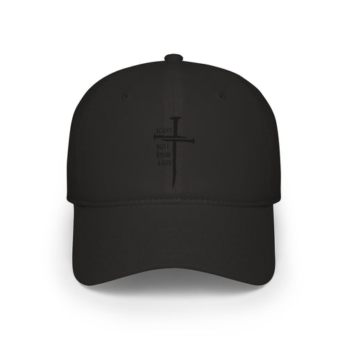 Christian Cross Baseball Cap — "I Am Not a Rock" Minimal Faith Hat